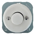 Reblig - Dimmer in porcellana stile retrò senza cornice 250V/10A bianco