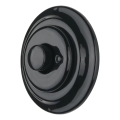 Reblig - Dimmer rotativo retrò in porcellana con cornice 250V/10A nero