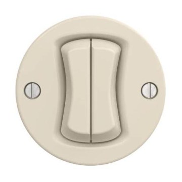 Reblig - Interruttore della serie Retro senza cornice n. 5, beige