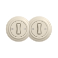 Reblig - Interruttore doppio unipolare in stile retrò con cornice n. 1, beige