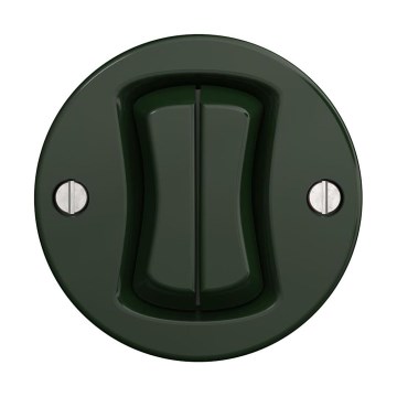 Reblig - Interruttore in stile retrò senza cornice n. 5 verde
