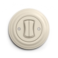 Reblig - Interruttore multiplo retrò con cornice n. 5 beige