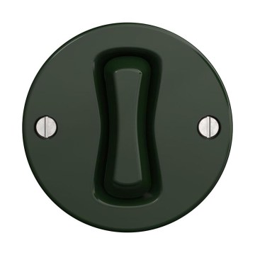 Reblig - Interruttore per scale in stile retrò senza cornice n. 6 verde