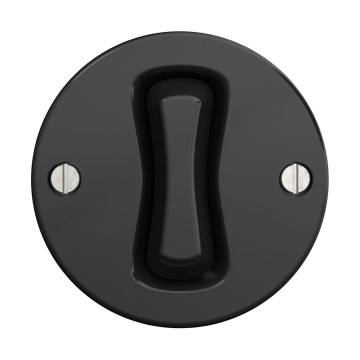 Reblig - Interruttore per scale retrò senza cornice n. 6, nero