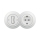 Reblig - Interruttore unipolare retrò n. 1 e presa SCHUKO 230 V con cornice color bianco neve