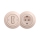 Reblig - Interruttore unipolare retrò n. 1 e presa SCHUKO 230V con cornice color rosa antico