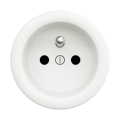 Reblig - Presa a muro retrò senza placca 230V, bianco neve