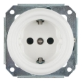 Reblig - Presa da parete in porcellana retrò senza placca SCHUKO 250V/16A bianca