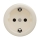 Reblig - Presa da parete retrò SCHUKO 230V/16A senza placca, beige