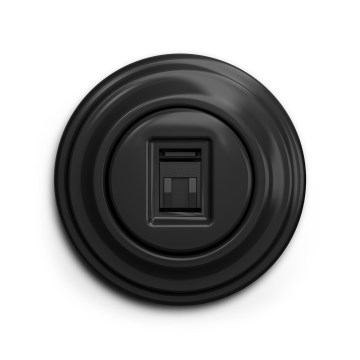 Reblig - Presa dati in stile retrò con placca nera