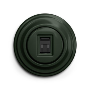 Reblig - Presa dati in stile retrò con placca verde