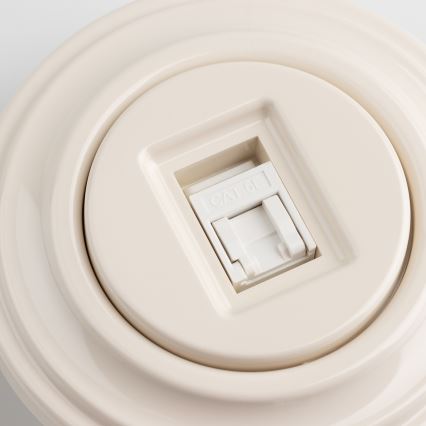 Reblig - Presa dati retrò con cornice beige
