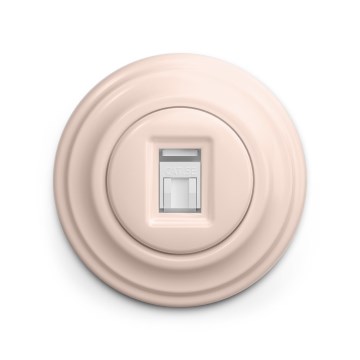 Reblig - Presa dati retrò con cornice, rosa antico