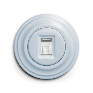 Reblig - Presa dati retrò con placca blu