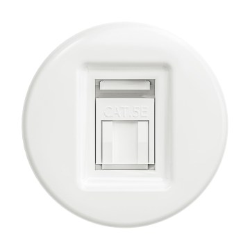 Reblig - Presa dati retrò senza cornice, bianco neve