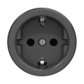 Reblig - Presa domestica in stile retrò SCHUKO senza cornice 230V/16A antracite