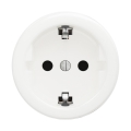 Reblig - Presa domestica in stile retrò senza cornice SCHUKO 230V/16A bianco neve