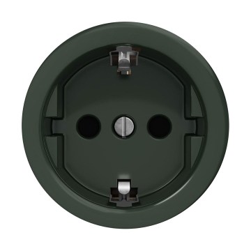 Reblig - Presa domestica in stile retrò senza placca SCHUKO 230V/16A, verde