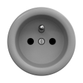 Reblig - Presa domestica retrò senza cornice 230V grigia