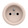 Reblig - Presa elettrica domestica retrò senza cornice 230V rosa antico
