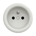 Reblig - Presa retrò senza cornice 230V, in ceramica bianca
