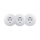 Reblig - Presa tripla domestica in stile retrò con cornice SCHUKO 230 V, bianco neve