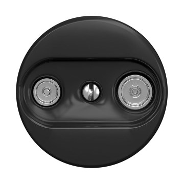 Reblig - Presa TV+R in stile retrò (terminale) senza cornice nera