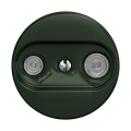 Reblig - Presa TV+R Retro passante senza cornice, verde