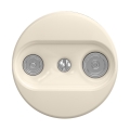Reblig - Presa TV+R retrò (passante) senza placca beige