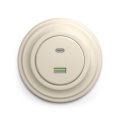 Reblig - Presa USB A+C in stile retrò con placca beige