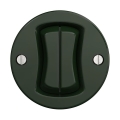 Reblig - Pulsante doppio in stile retrò senza cornice, verde