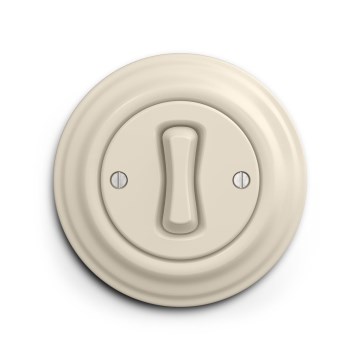 Reblig - Pulsante retrò con cornice beige