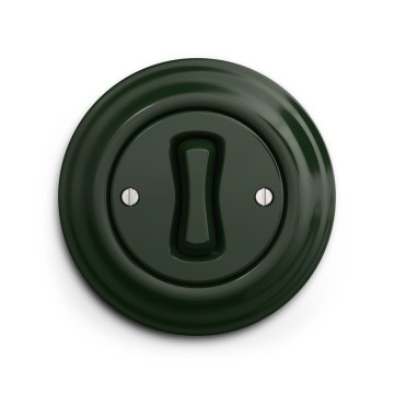 Reblig - Pulsante retrò con cornice, verde