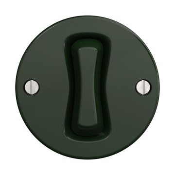 Reblig - Pulsante retrò senza cornice verde