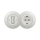 Reblig - Retro interruttore unipolare n. 1 e presa SCHUKO 230V con cornice in ceramica bianca