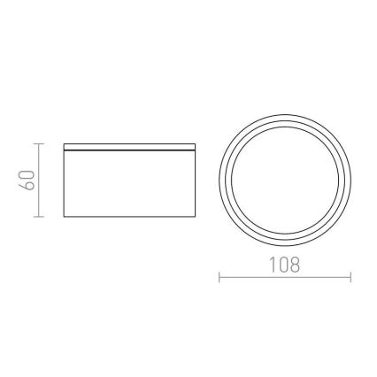 RED - Design Rendl - R10428 - Luce da esterno MERIDO 1xGX53/11W/230V IP44 bianca