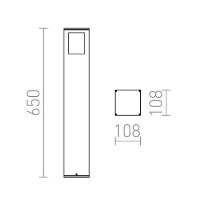 RED - Design Rendl - R10433 - Lampada da esterno PONDER 1xE27/18W/230V IP44 nera