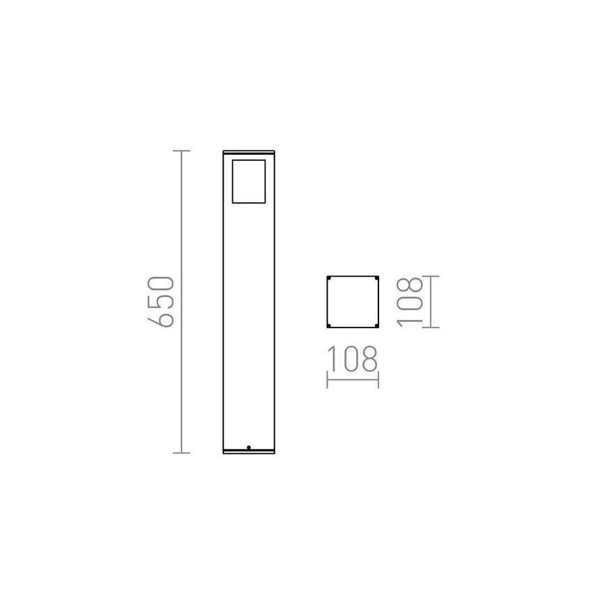 RED - Design Rendl - R10433 - Lampada da esterno PONDER 1xE27/18W/230V IP44 nera