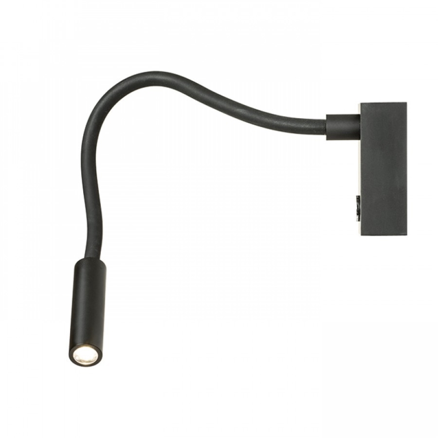 RED - Design Rendl - R10541 - Lampada flessibile LED AIM LED/3W/230V nero