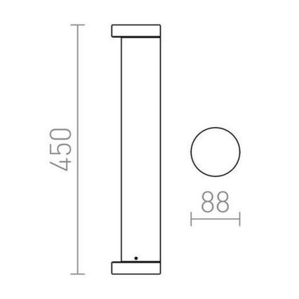 RED - Design Rendl - R11171 - Lampada da esterno LED SONET LED/7W/230V IP54 antracite