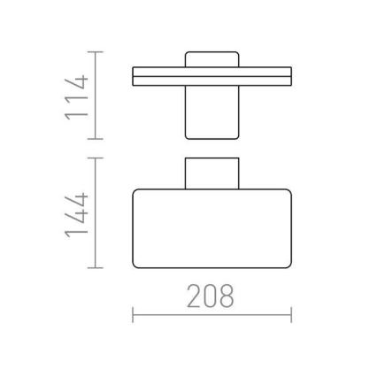 RED - Design Rendl-R11947- Applique LED da esterno RINA LED/12W/230V IP65