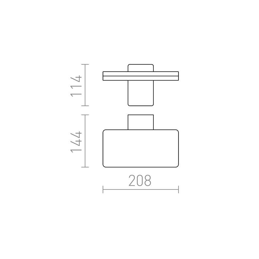 RED - Design Rendl-R11947- Applique LED da esterno RINA LED/12W/230V IP65