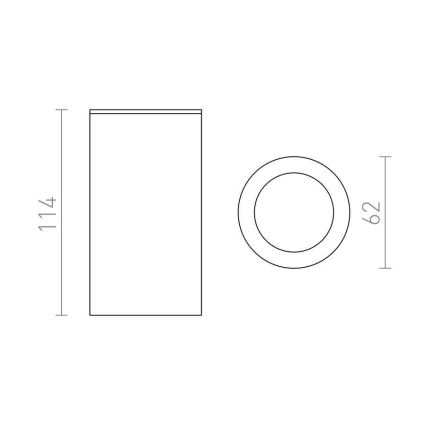 RED - Design Rendl - R12043 - Faretto MOMA 1xGU10/35W/230V bianco