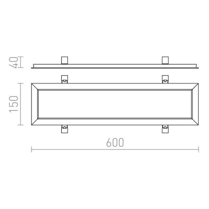 RED - Design Rendl - R12061 - Faretto LED da incasso STRUTTURA LED/22W/230V