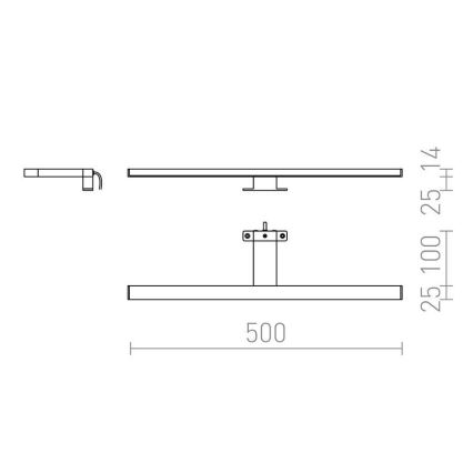 RED-Design Rendl-R12400- LED Illuminazione per specchio da bagno BALEA LED/7W/230V IP44