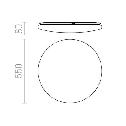 RED - Design Rendl - R12434 - Plafoniera LED SEMPRE LED/56W/230V tonda