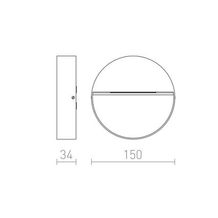 RED-Design Rendl-R12539- Lampada da incasso a LED per esterni AQILA LED/6W/230V IP54