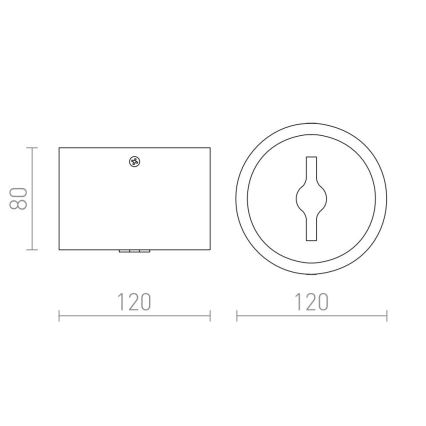 RED - Design Rendl-R12634 - Faretto LED dimmerabile KELLY 15W/230V nero