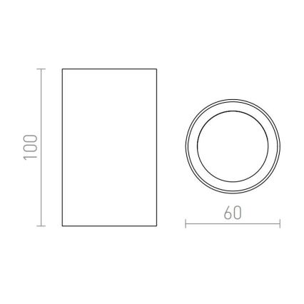 RED - Design Rendl - R12667 - Faretto GAYA 1xGU10/35W/230V bianco