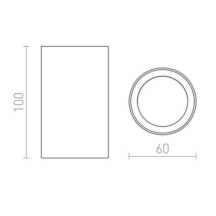 RED - Design Rendl - R12668 - Faretto GAYA 1xGU10/35W/230V